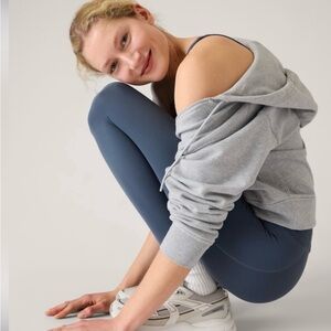 Athleta Transcend Small Granite Blue Leggings